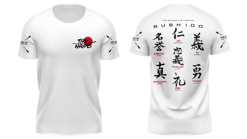 Rashguard Try Hard Bushido manche courte- Blanc