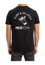 Cargar imagen en el visor de la galería, Moskova Tee Back BJJ Shaka-Negro Blanco
