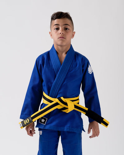 Kimono bjj (gi) kingz kid's kore bleu avec ceinture blanche