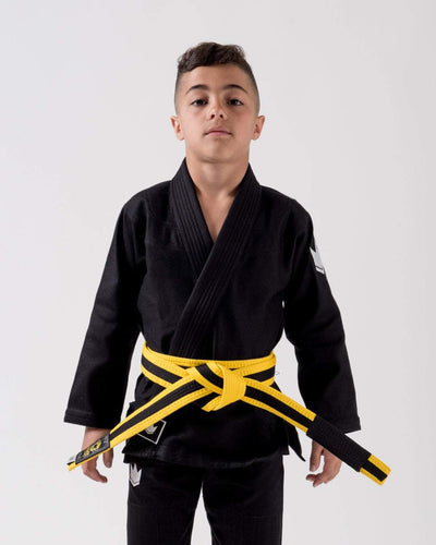 Kimono bjj (gi) kingz kid's kore noir avec ceinture blanche