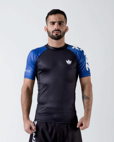 Rashguard Kingz rangierte Performance Kurzarm - Blau