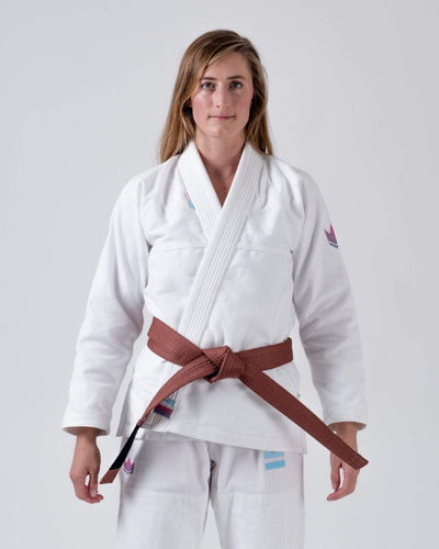 Kimono BJJ (GI) Kingz autonomisé les femmes - Blanc